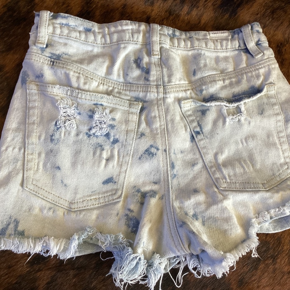 Lot of 3 Distressed Denim Shorts By Almost Famous Jeans Wax Jean Collection - Picture 6 of 9